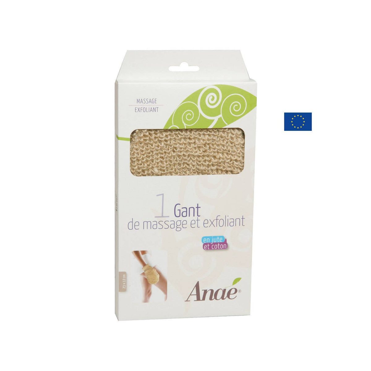 Guanto esfoliante in Juta e Cotone