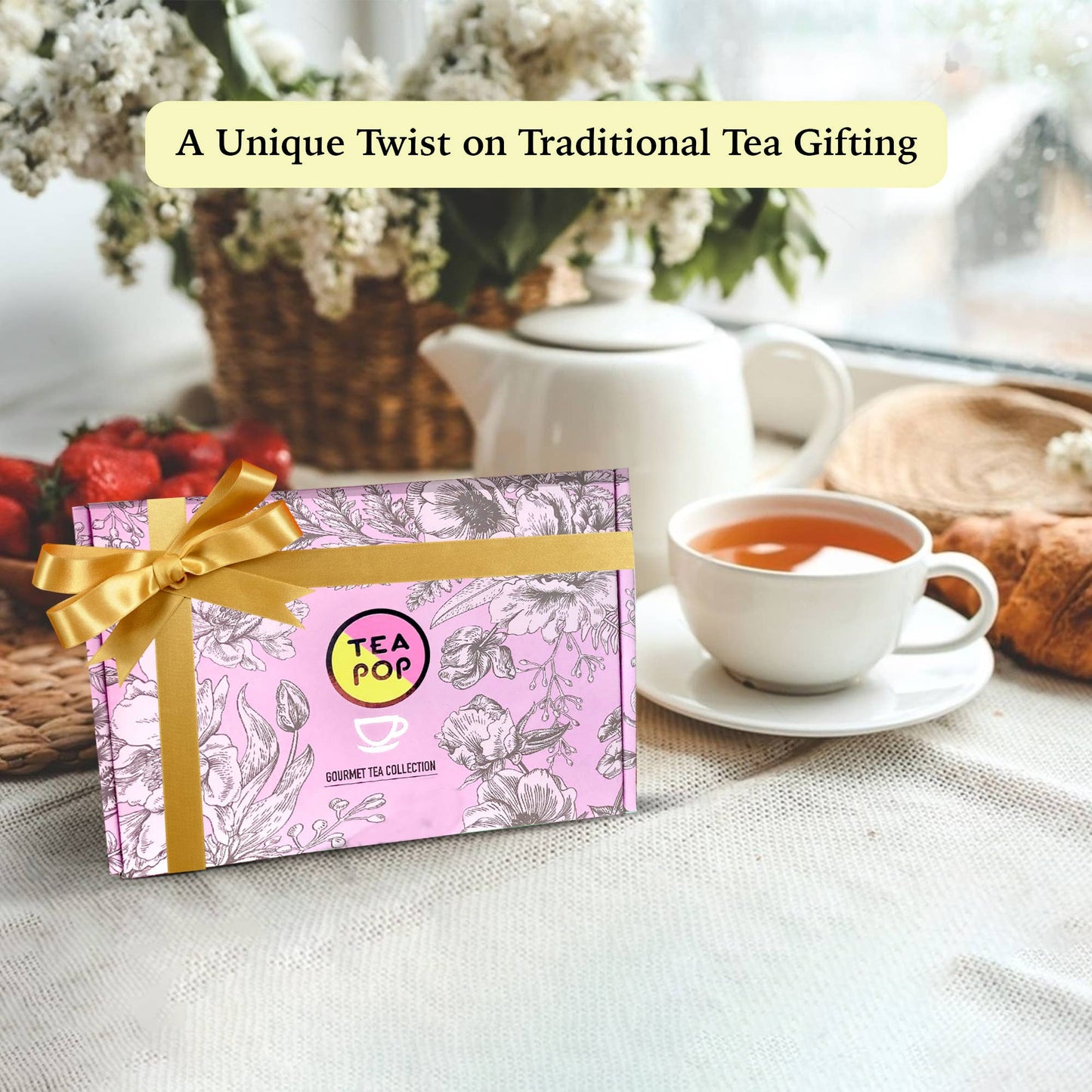 Set regalo Tea-Pop in elegante scatola con 18 deliziosi Tea-Pop