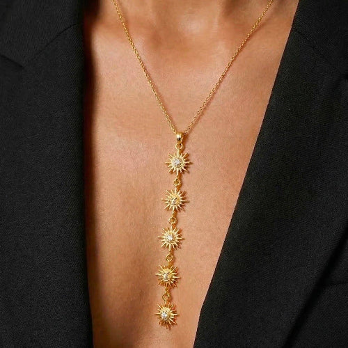 Collana Y Sara - sole e strass