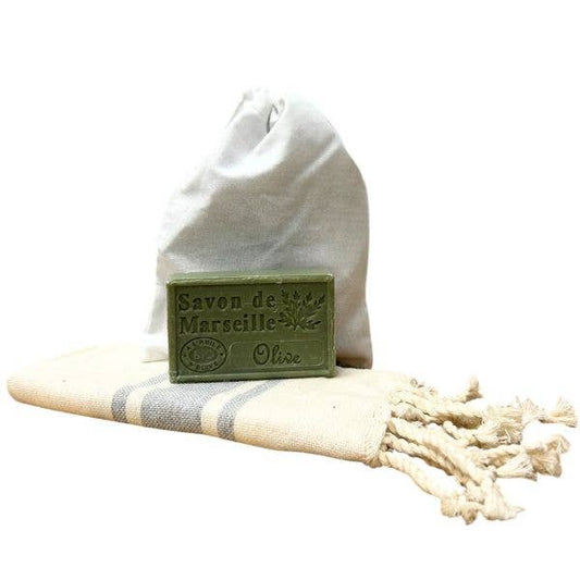 Kit con sapone di Marsiglia