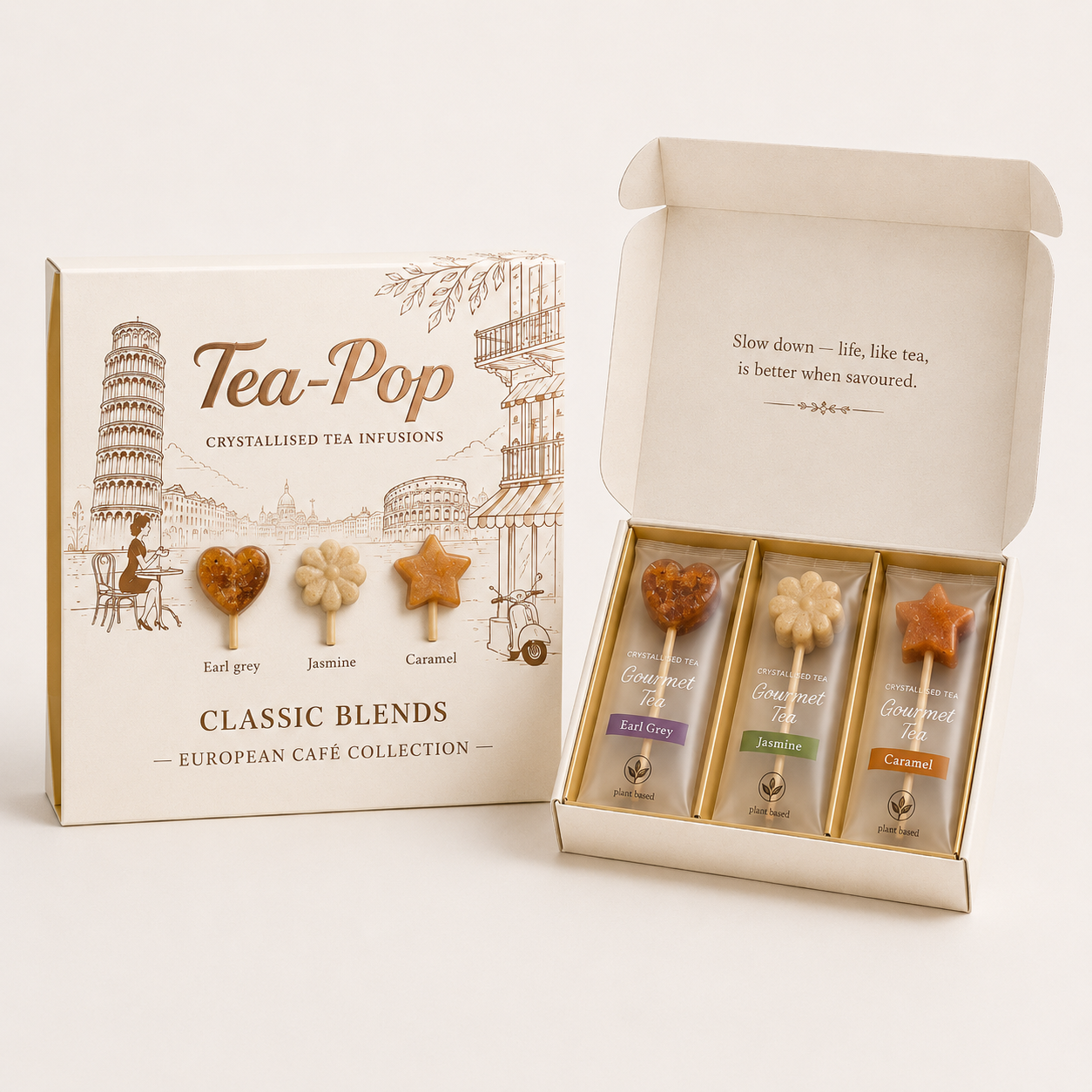 Confezione regalo di tè European Café – Miscele classiche (6 stick)