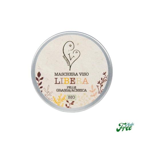 Libera Maschera Viso Bio Pelle Grassa e Acneica