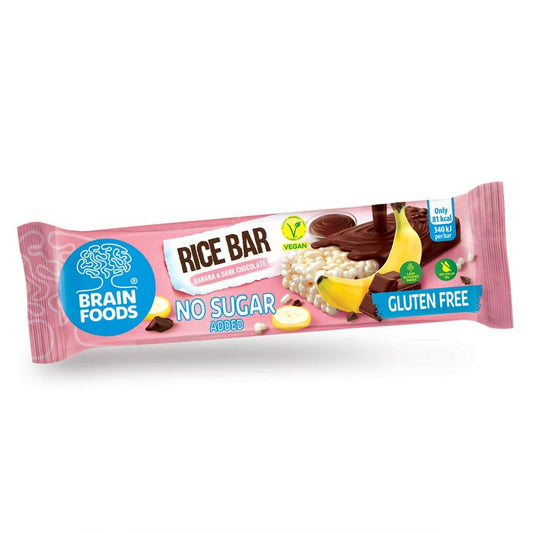 Barretta di Riso con Banana e Cioccolato Fondente