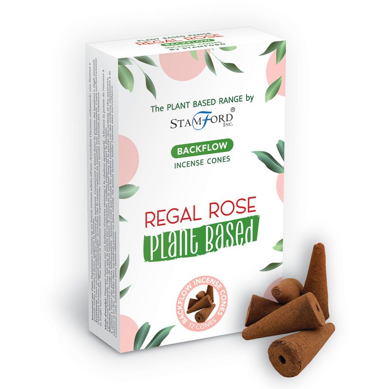 Coni Incenso a Riflusso Vegetali - Rosa Regale