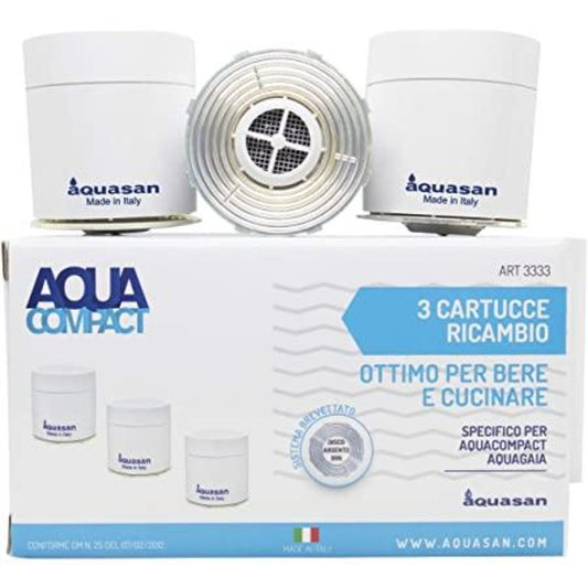KIT 3 cartucce ricarica per AQUACOMPACT e AQUAGAIA