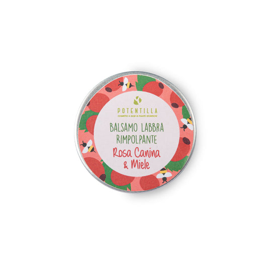 Balsamo Labbra Rimpolpante alla Rosa Canina e Miele