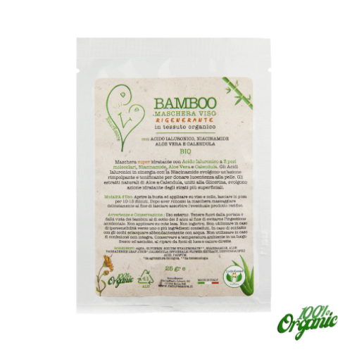 Bamboo Maschera in Tessuto Organico Bio