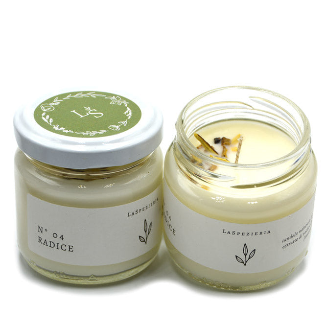 Candela Naturale in Vasetto N.04 Radice