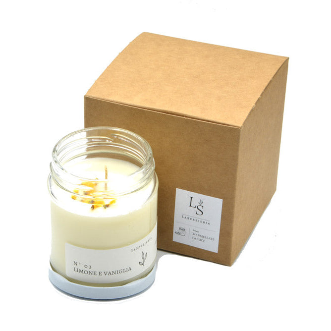Candela Naturale in Vasetto N.03 Limone e Vaniglia