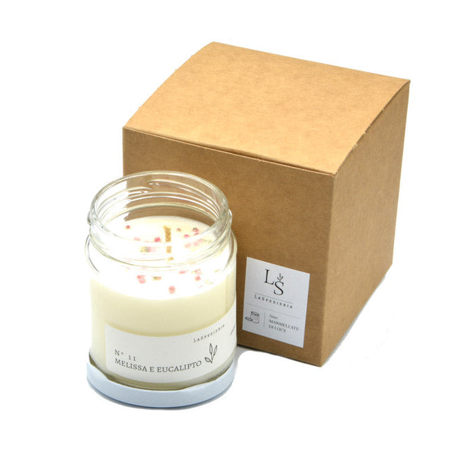 Candela Naturale in Vasetto N.11 Melissa ed Eucalipto