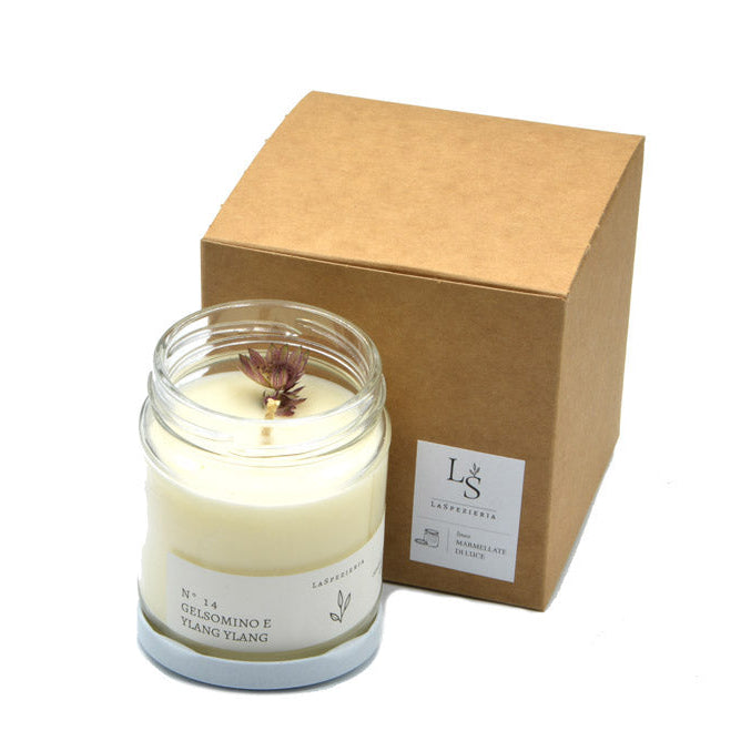 Candela Naturale in Vasetto N.14 Gelsomino e Ylang Ylang