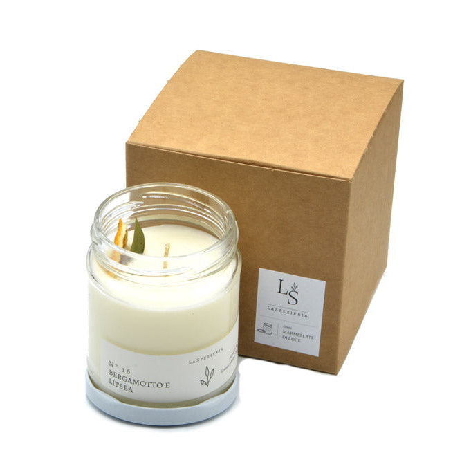 Candela Naturale in Vasetto N.16 Bergamotto e Litsea