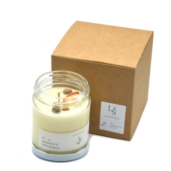 Candela Naturale in Vasetto N.45 Arancio e Patchouly