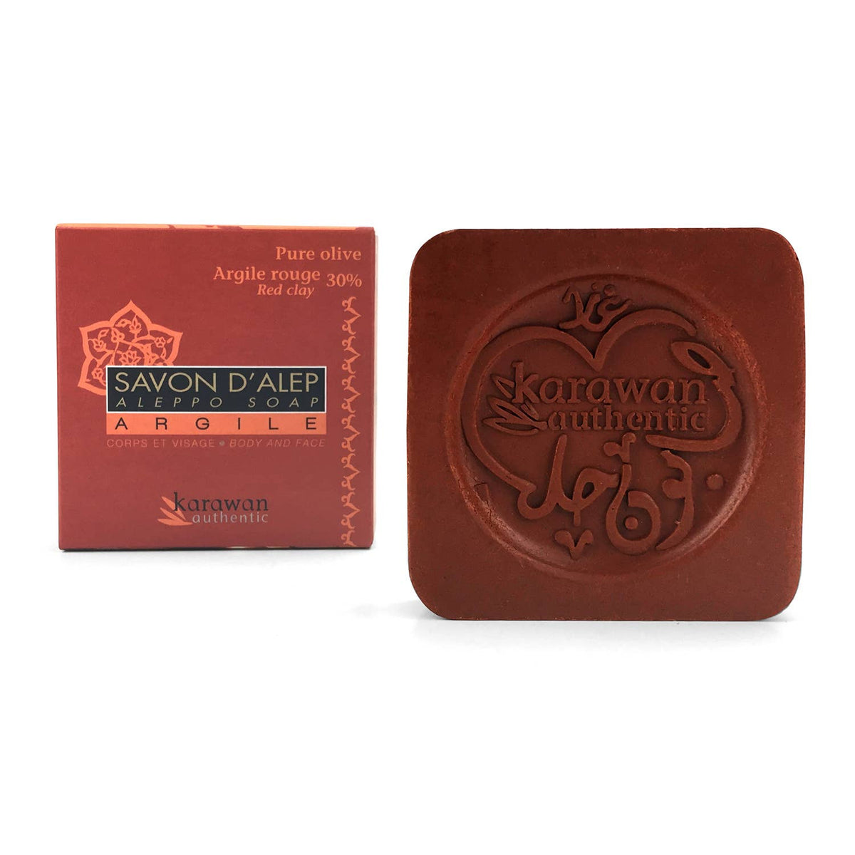 Sapone di Aleppo con argilla rossa al 30% - 100 g
