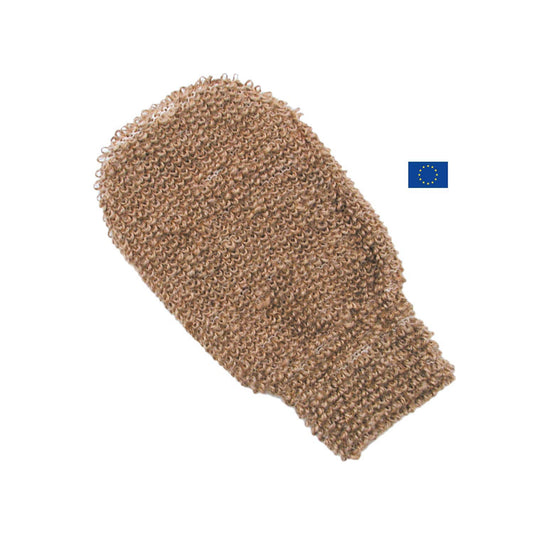 Guanto esfoliante in Juta e Cotone