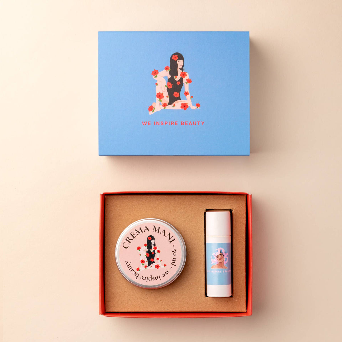 Cofanetto crema mani + Lip balm "Bacio di frutti"