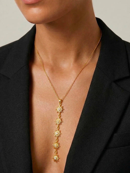 Collana Y Sara - sole e strass