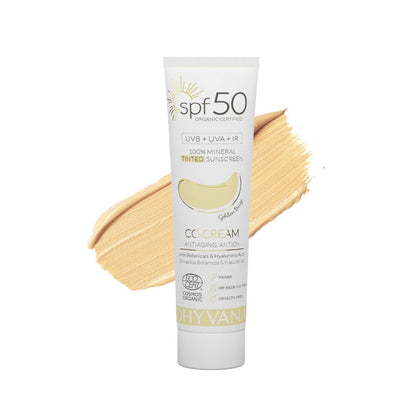 CC-Cream SPF50 con protezione solare minerale colorata 100%