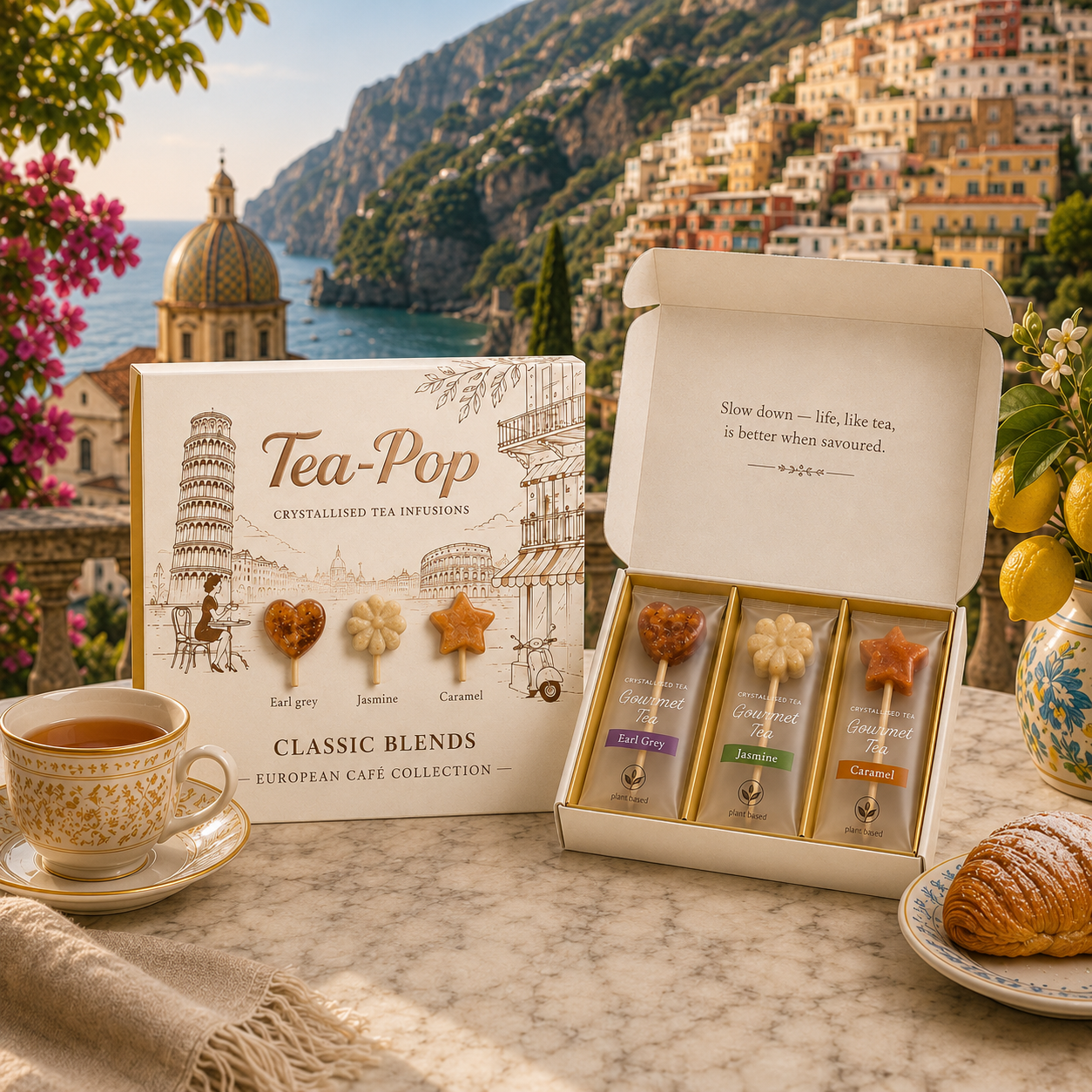 Confezione regalo di tè European Café – Miscele classiche (6 stick)