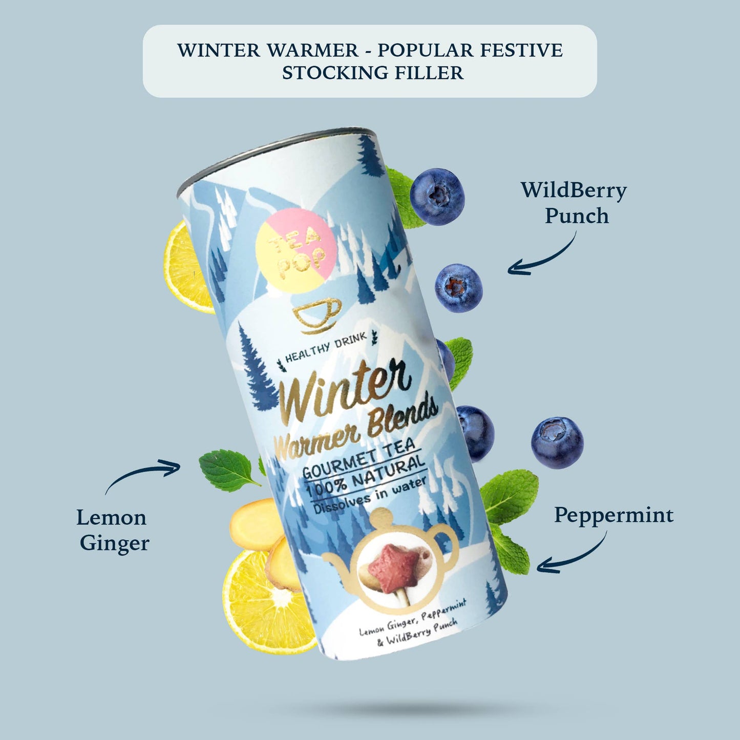 Nuovi bastoncini Winter Warmer Tea-Pop, 6 miscele deliziose