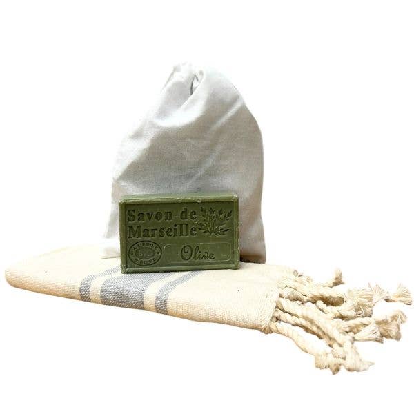 Kit con sapone di Marsiglia