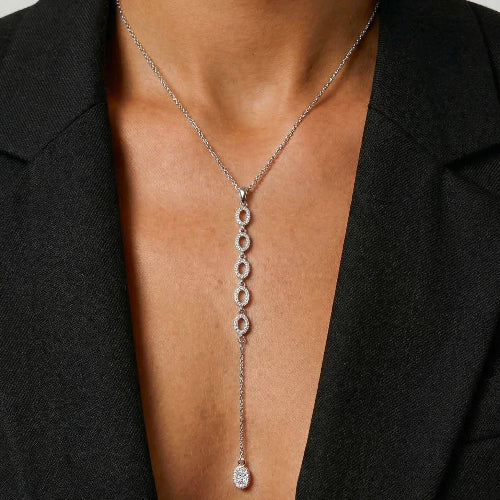 Collana Y Joyce - strass argentati