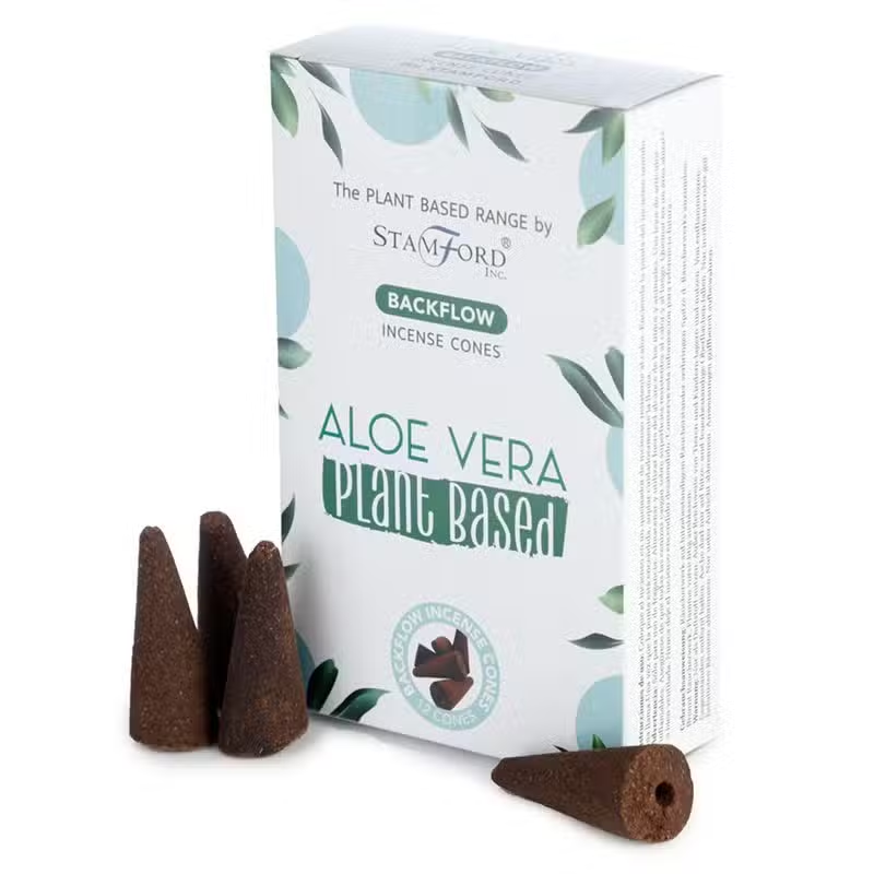 Coni Incenso a Riflusso Vegetali - Aloe Vera