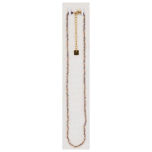 Collana in cristallo di Vetro Sfaccettato