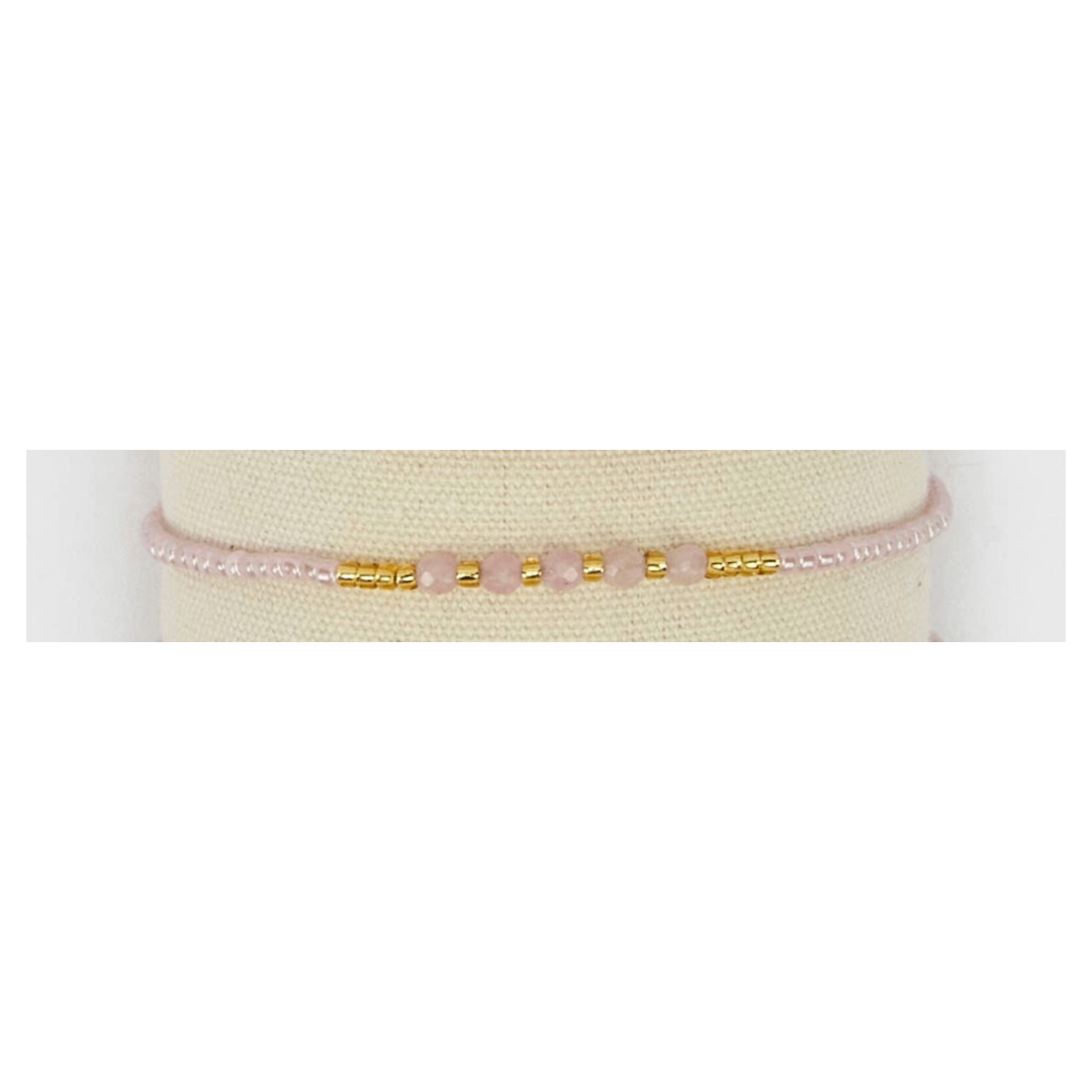 Bracciale con Pietre Rotonde e Perline Giapponesi