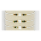 Bracciale Quadrato Vetro, Pietre e Perle Bianche