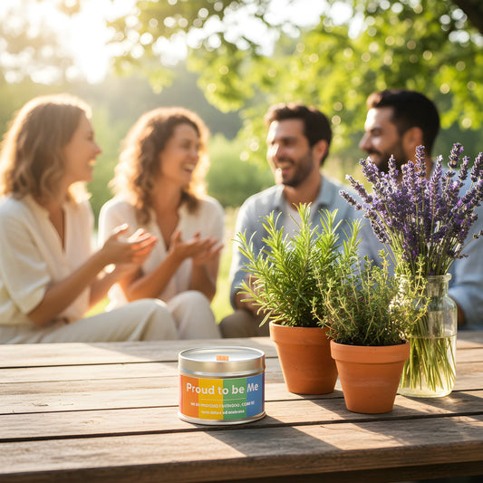 Candela Proud to be Me | eucalipto, lavanda e fava tonka
