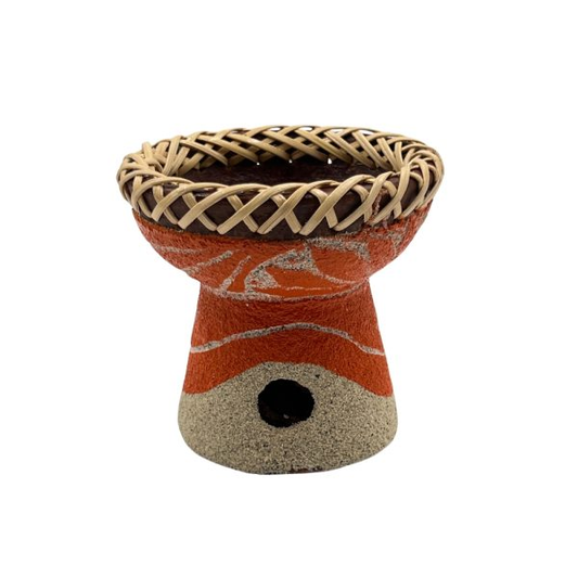 Bruciatore con sabbia colorata in Terracotta per resine in grani
