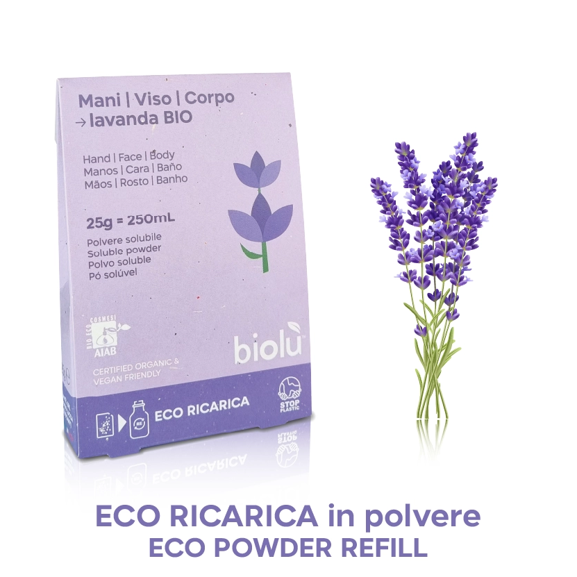 Bagnoschiuma Lavanda Bio in Polvere