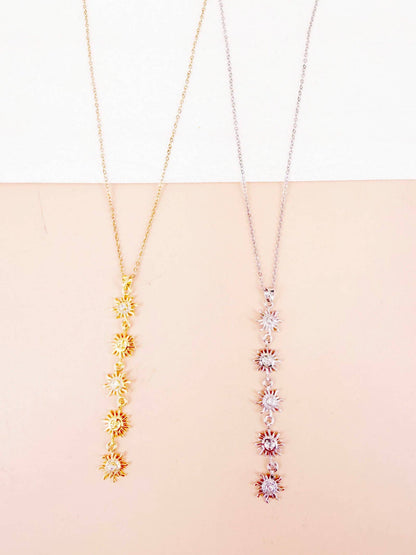 Collana Y Sara - sole e strass