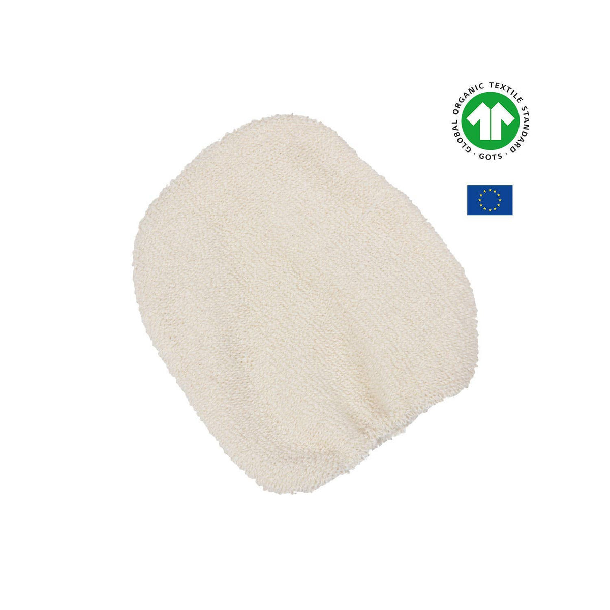 Guanto per il Viso in Cotone Bio certificato GOTS