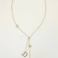 Collana a Y con farfalla in acciaio inossidabile
