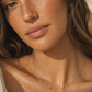 Collana a catena sottile con perle e sole
