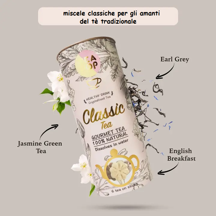 Tè su bastoncino, confezione Gourmet