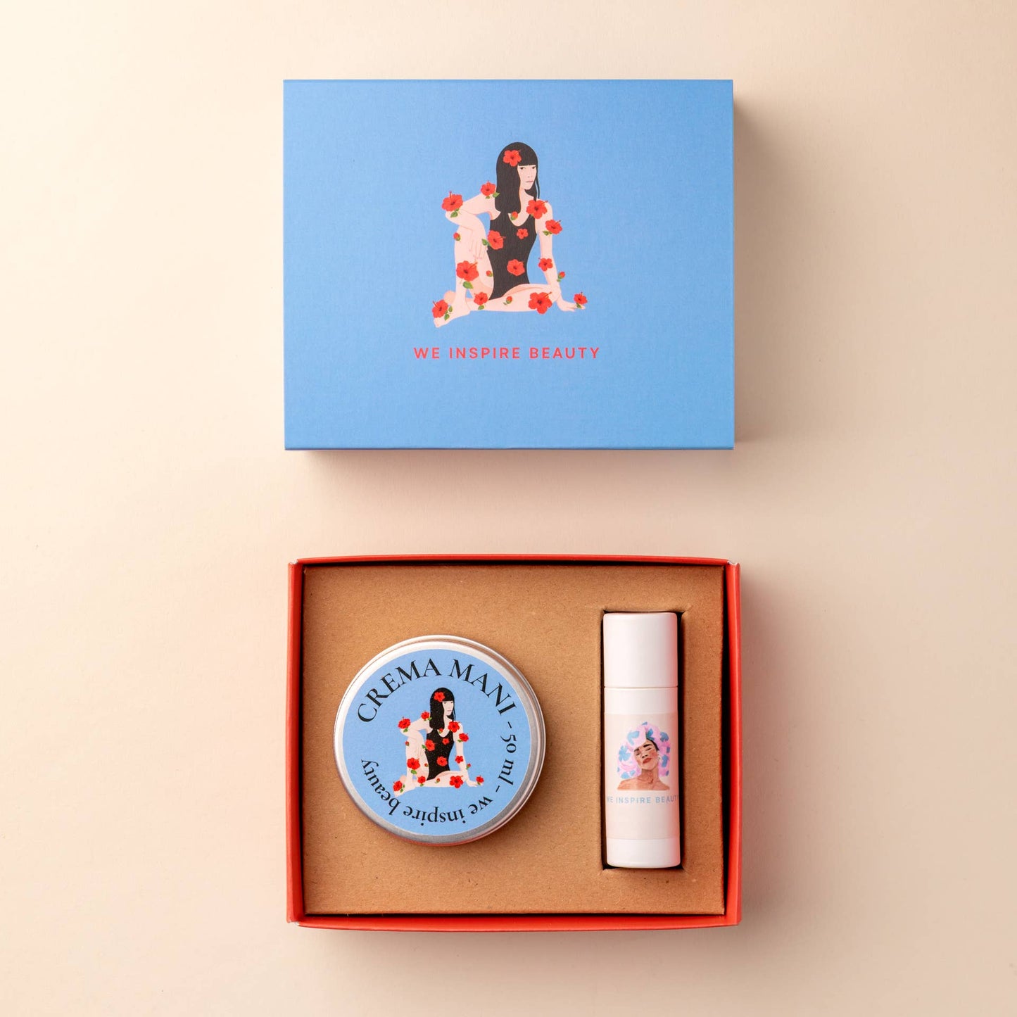 Cofanetto crema mani + Lip balm "Dolce coccola"