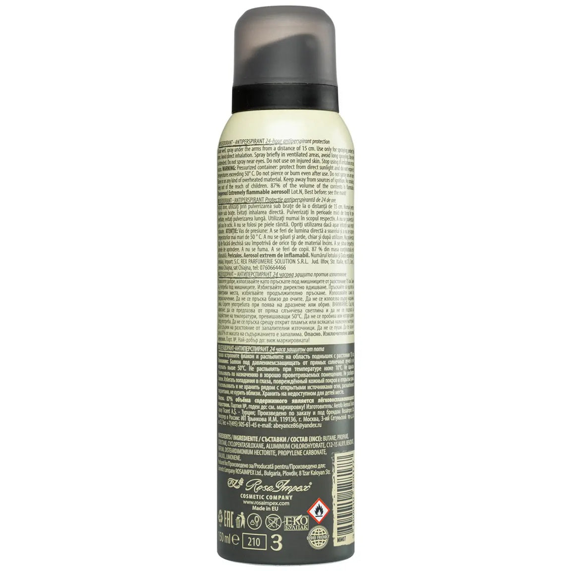 Deodorante Spray Uomo Master