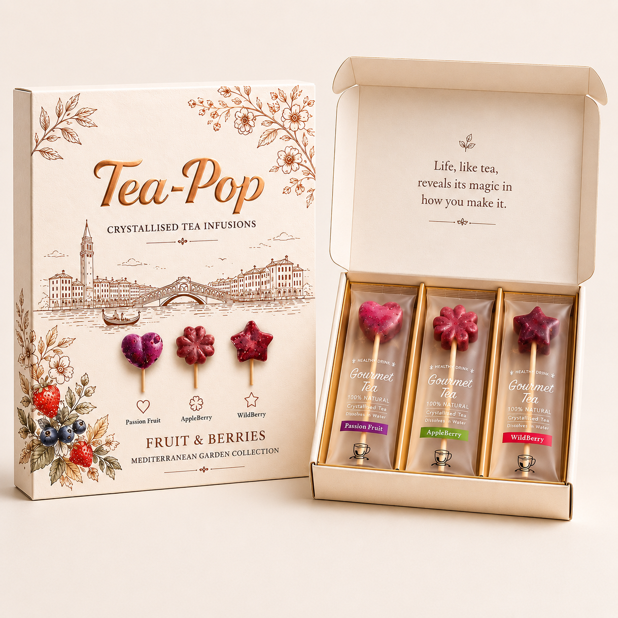 Scatola regalo tè European Café – Infusi di frutta (6 stick)