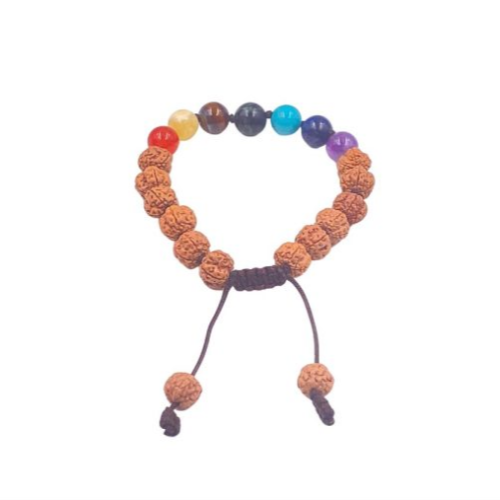 Bracciale in Rudra e 7 Chakra