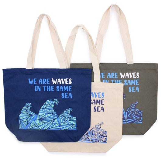 Waves Cotton Bag