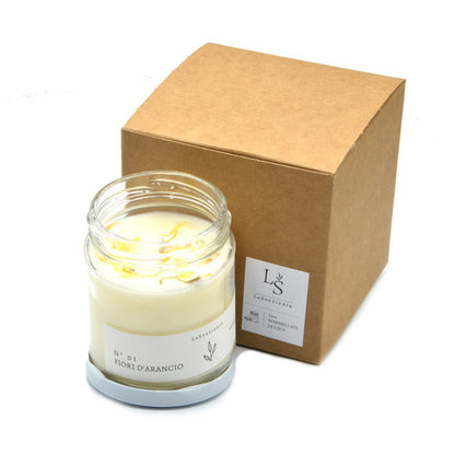 Candela Naturale in Vasetto N.01 Fiori D'Arancio